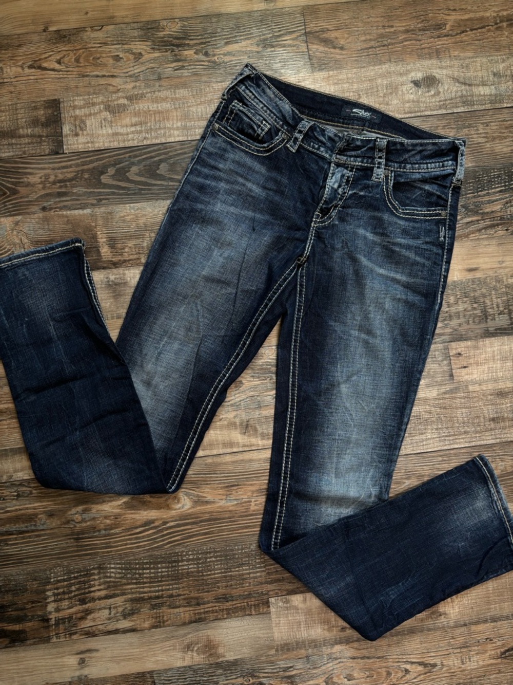 Silver Jeans Dark Indigo Skinny Jeans
